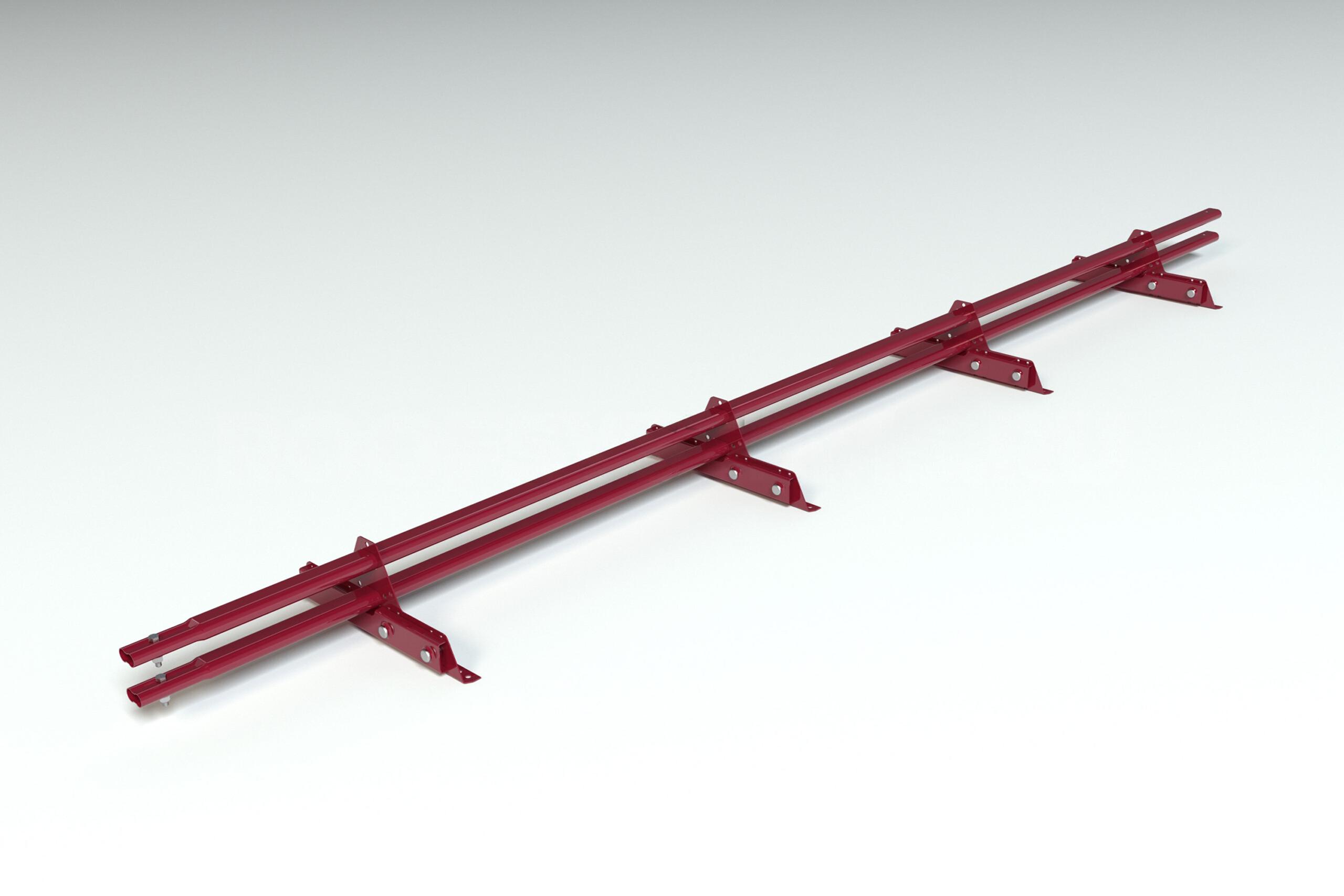 Снегозадержатель для фальцевой кровли Roofsystems ПРЕСТИЖ НЕКСТ ФАЛЬЦ 45х25 RAL 3005 красное вино, 3 м